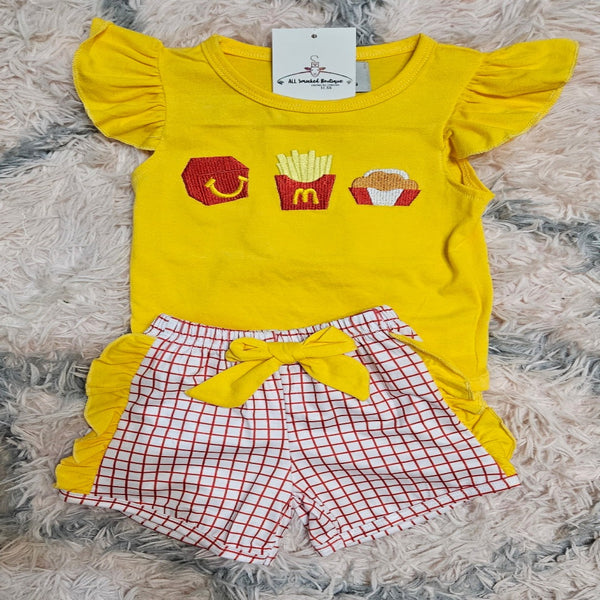 McDonald's Knit Girl Short Set