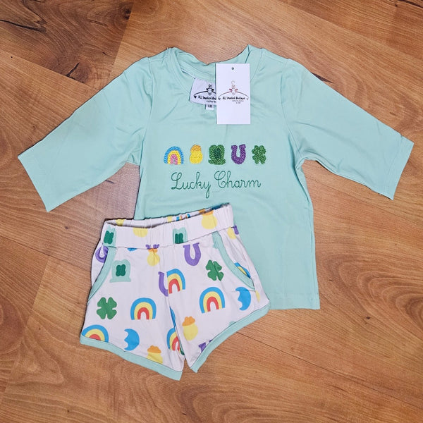 Lucky Charm French Knot Boy Set