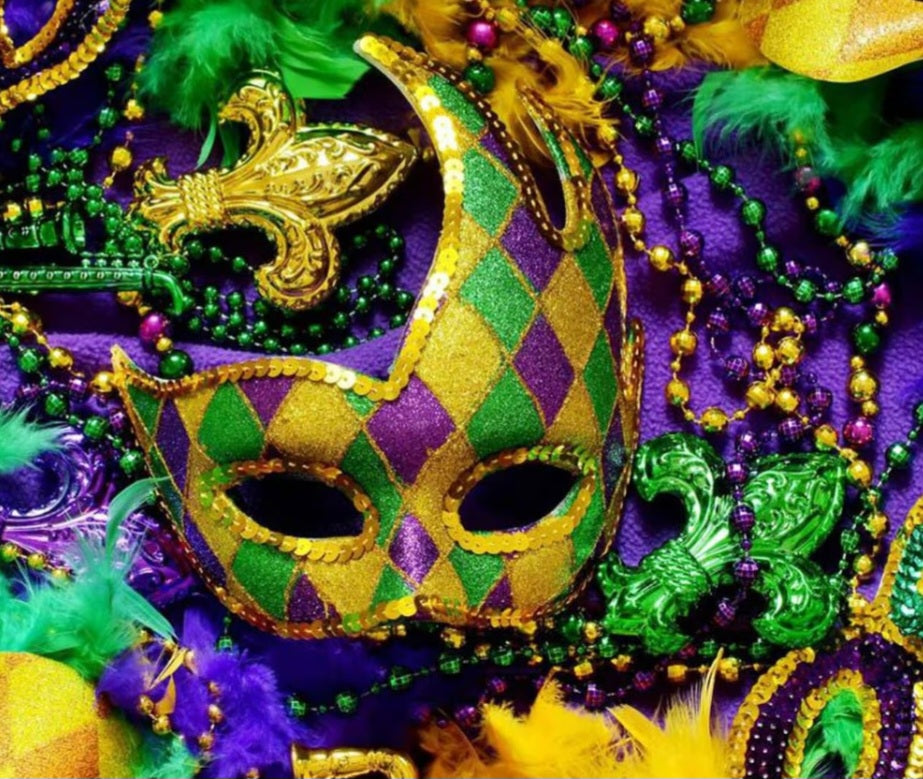 mardi gras smocked outfit