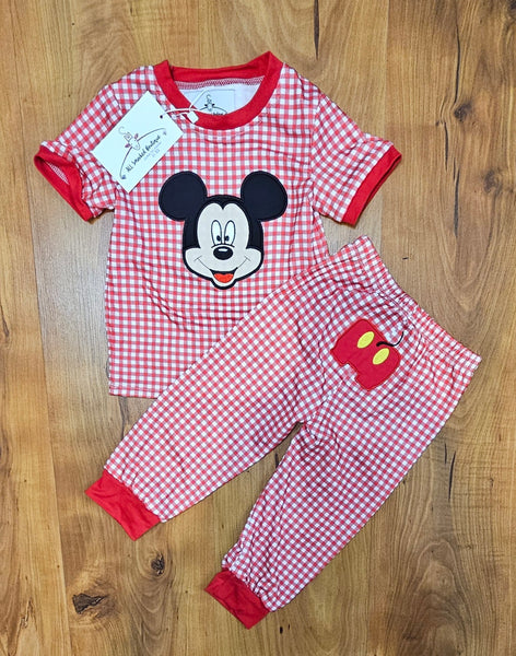 Mouse Boy Applique PJ