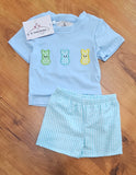 Easter Peeps Applique Boy Short Set