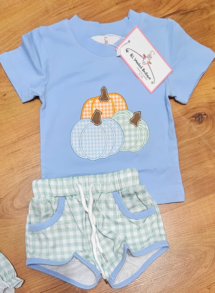 Pumpkins Boy Short Set