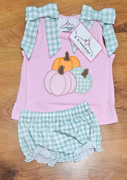 Pumpkins Girl Diaper Set