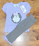 Ghost Applique Girl Pants Set
