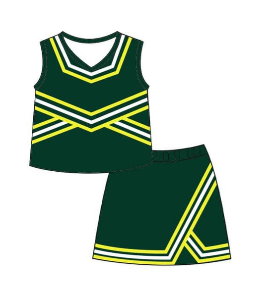 Cheer Uniform Green/Yellow