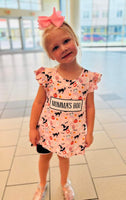 Momma's Boo Smocked Girl Short Set