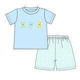 Easter Peeps Applique Boy Short Set