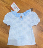 Bow/Blue Diaper Set