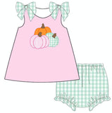 Pumpkins Girl Diaper Set