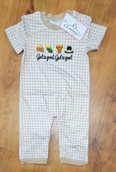 Thanksgiving Boy Romper