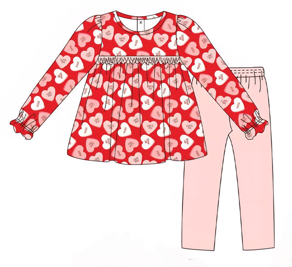 Valentine Pants Set