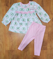 Christmas Trees/Winter Wonderland Girl Pants Set