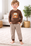 Tow Truck Brown Pants Set