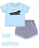 Cruise Boat Boy Short Set
