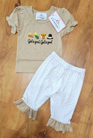 Thanksgiving Girl Pants Set