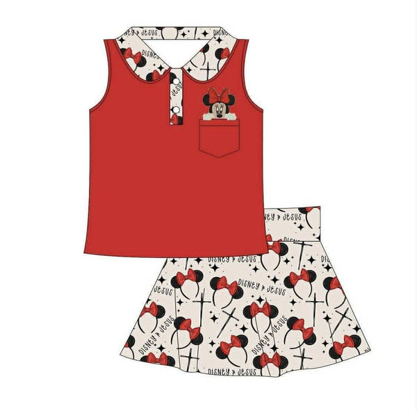 Mouse Pocket Skort Set