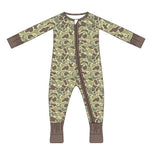 Camo Bamboo Zipper Onesie