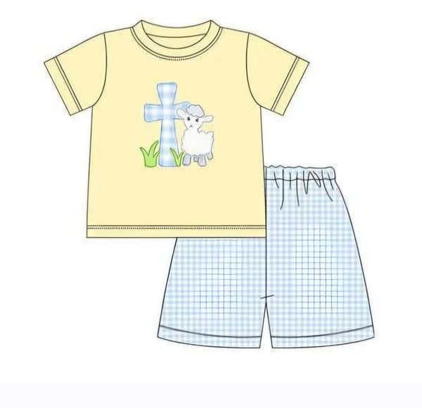 Cross/Lamb Boy Set