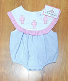 Cross Embroidery Girl Bubble