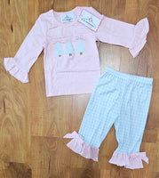 Christmas Trio Girl Pants Set