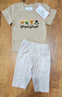 Thanksgiving Boy Pants Set