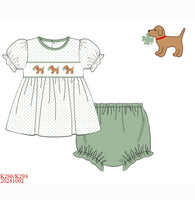 St. Patrick Puppy Smocked Girl