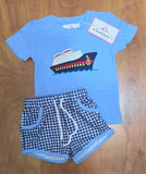 Cruise Boat Boy Short Set