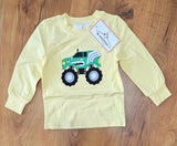 Monster Truck Yellow Long Sleeve