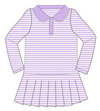 Lavender Purple Long Sleeve Dress