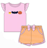 Batty French knot Girl Short Set