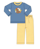 Turkey Applique Boy Set