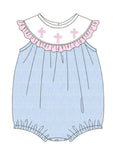 Cross Embroidery Girl Bubble
