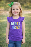 Mardi Gras Applique Girl T-Shirt