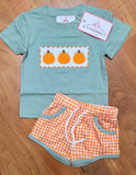 Pumpkins Green/Orange Boy Set