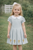 Cross French Knot Dress