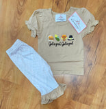 Thanksgiving Girl Pants Set