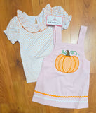 Pumpkin Applique Dress Set