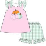 Pumpkins Girl Short Set