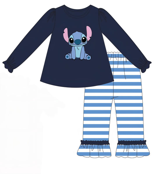Stitch Girl Pants Set