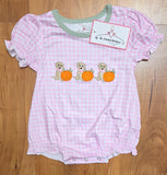Puppy Pumpkins Girl Bubble