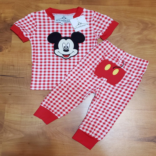 Mouse Boy Applique PJ