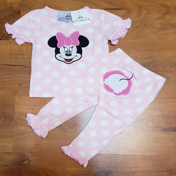 Mouse Girl Applique PJ